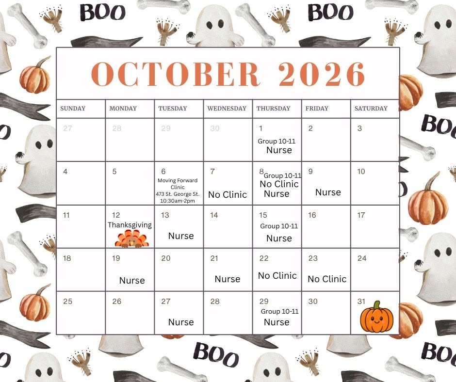 October Schedule